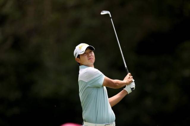 아이언 샷하는 양지호. 사진 제공=KPGA