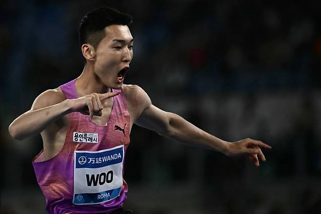 우상혁.  로마 | AFP연합뉴스