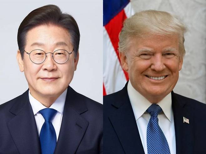 이재명 대통령(왼쪽)과 도널드 트럼프 미국 대통령.
