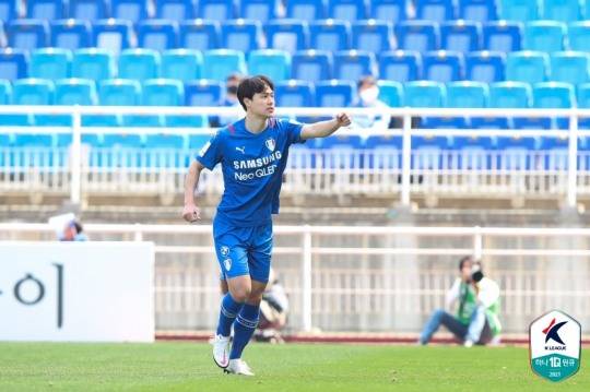 수원 삼성에서 뛰던 김건희의 모습. 사진[연합뉴스]