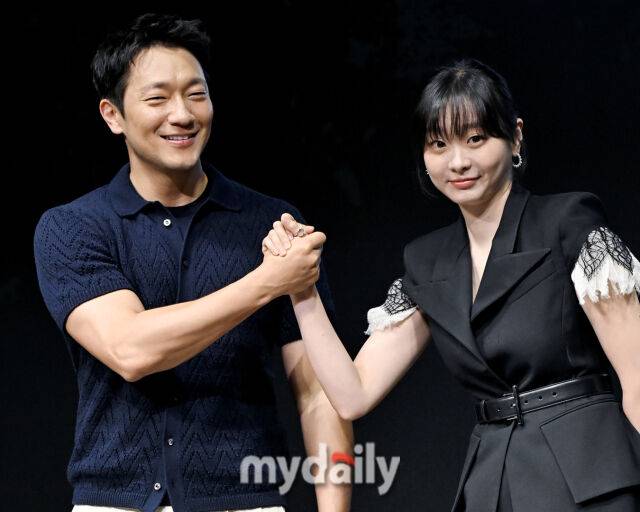 손석구가 김다미와 디즈니 플러스 드라마 '나인 퍼즐'에서 호흡을 맞췄다. / 마이데일리 DB