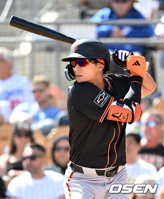 [OSEN=이대선 기자] 샌프란시스코 자이언츠 이정후 2025.03.02 /sunday@osen.co.kr