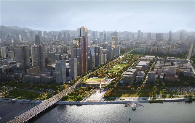 재구조화 사업 후 여의도공원 예상 전경(미확정) [서울시 제공. 재판매 및 DB 금지]