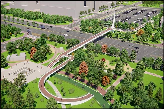 보도교 조감도 ※ 기사와 직접 관련 없는 자료사진입니다. [인천경제자유구역청 제공. 재판매 및 DB 금지]