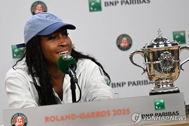 기자회견하는 고프 [AFP=연합뉴스]