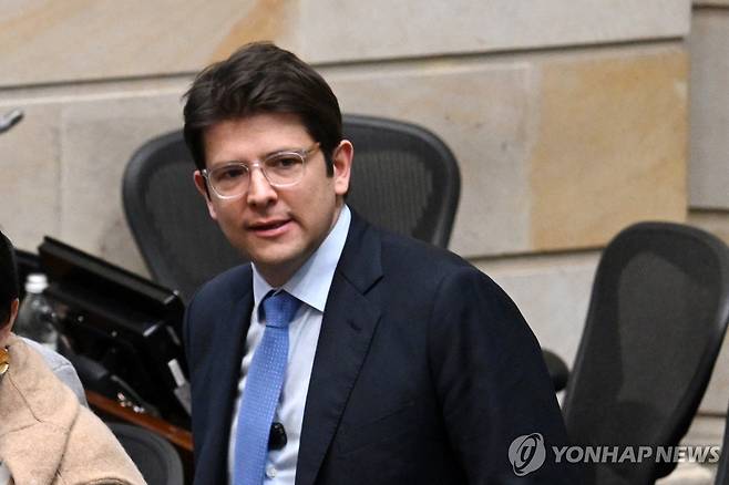 미구엘 우리베 투르바이 콜롬비아 상원의원 [AFP 연합뉴스 자료사진. 재판매 및 DB 금지]