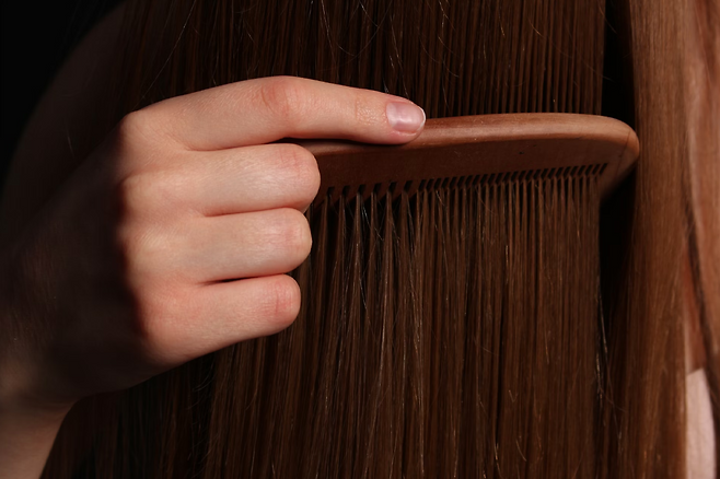 머리 빗질