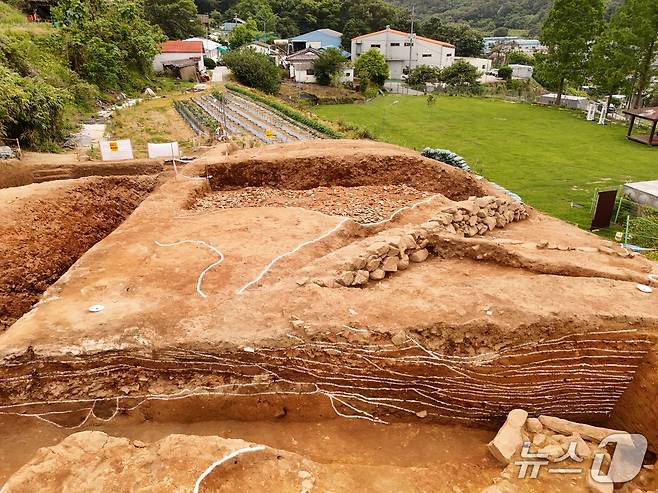 김해 상동 분청사기 가마터 발굴 현장 모습.(김해시 제공. 재판매 및 DB금지)