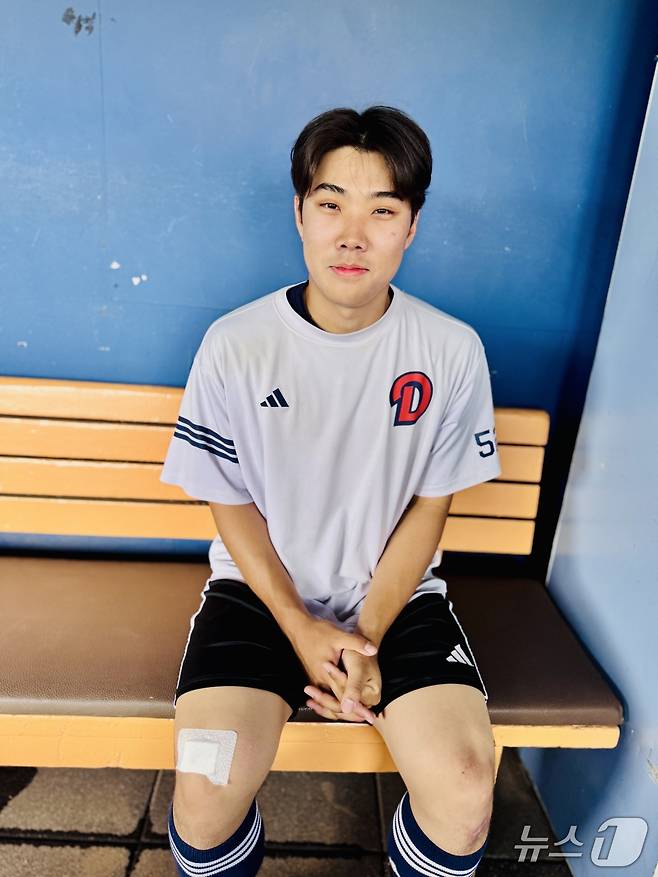 두산 신인 내야수 박준순.