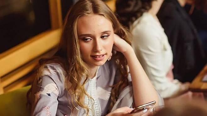 블라디미르 푸틴 러시아 대통령의 혼외자로 알려진 엘리자베타 크리보노기흐/X(옛 트위터)