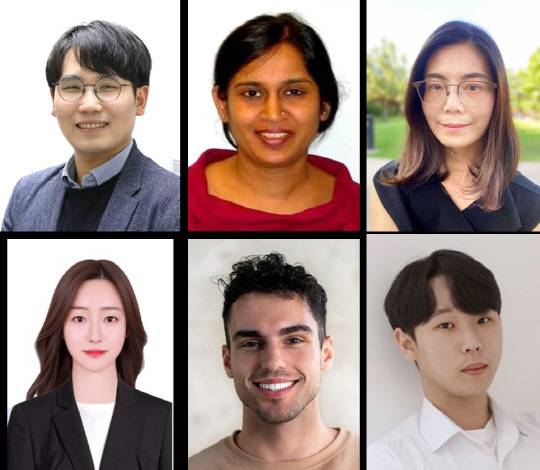 박우람(윗쪽 왼쪽 첫번째) 성균관대 교수와 한미 국제 공동연구팀.