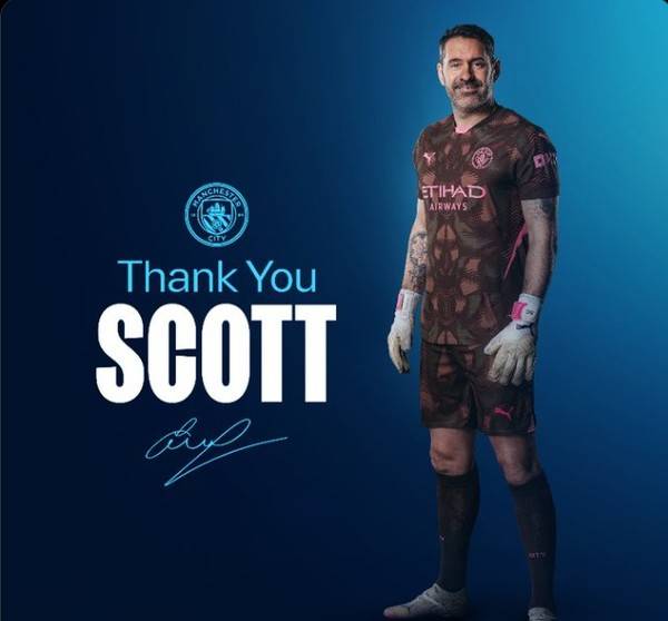 맨체스터시티의 스콧 카슨 고별 이미지. 맨체스터시티 X 캡처