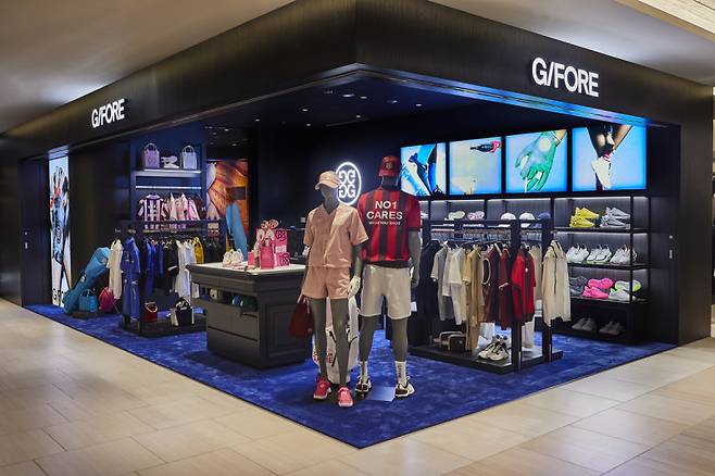 해외로 외연을 확장 중인 지포어 매장 전경.&nbsp; 코오롱FnC 제공