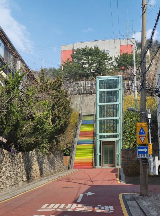 광진구 중곡동에 들어설 수직형 엘리베이터 조감도. 사진 서울시