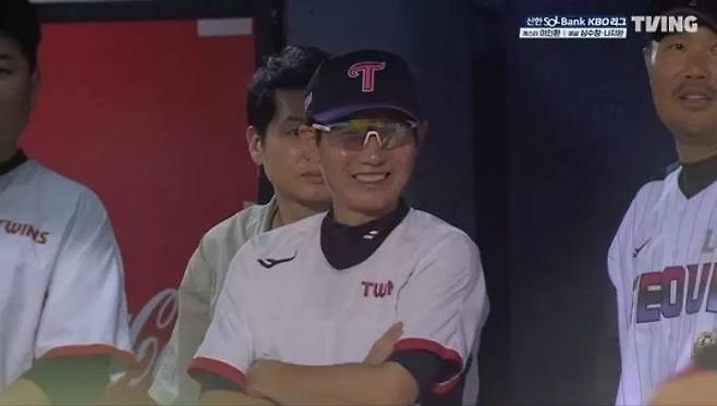 염경엽 감독. [TVING 중계 화면 캡처]