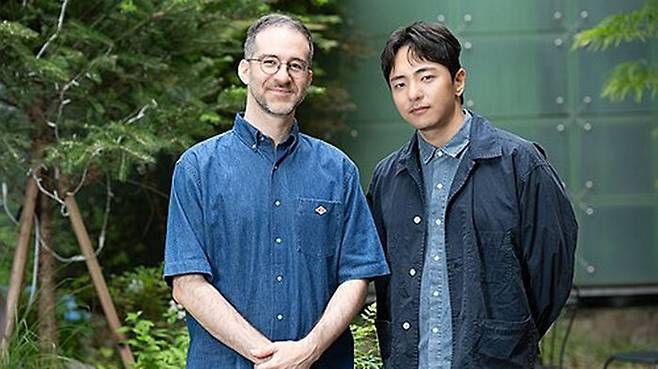 뮤지컬 '어쩌면 해피엔딩' 윌 애런슨 작곡가(왼쪽부터), 박천휴 작가