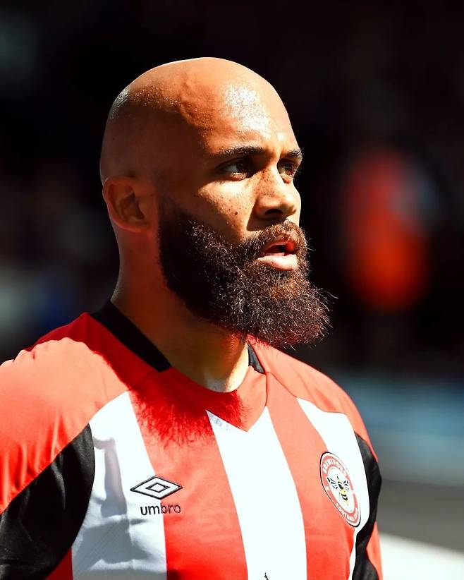 맨유 대신 토트넘행 가능성이 제기된 브렌트포드 공격수 브라이언 음뵈모. UCL 출전이 크게 다가왔다. 사진출처 ｜브렌트포드 페이스북