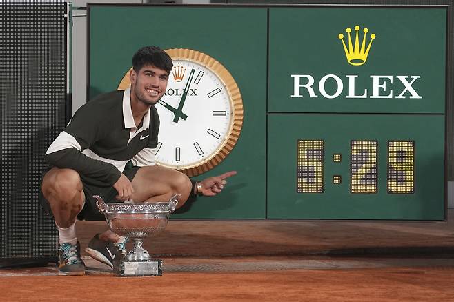 카를로스 알카라스.    파리 | AP연합뉴스