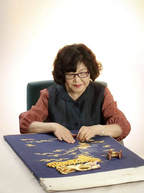 국가무형유산 '자수장' 보유자 김영희 씨  [국가유산청 제공. 재판매 및 DB 금지]