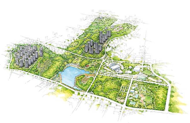 중앙공원 조감도