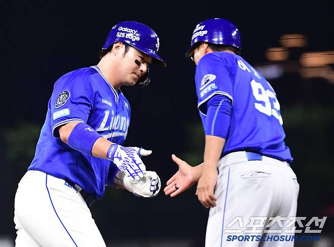 10일 광주 기아챔피언스필드에서 열린 KBO리그 KIA와 삼성의 경기. 7회초 삼성 박병호가 KIA 네일을 상대로 솔로홈런을 날렸다. 그라운드를 돌고 있는 박병호. 광주=송정헌 기자songs@sportschosun.com/2025.06.10/