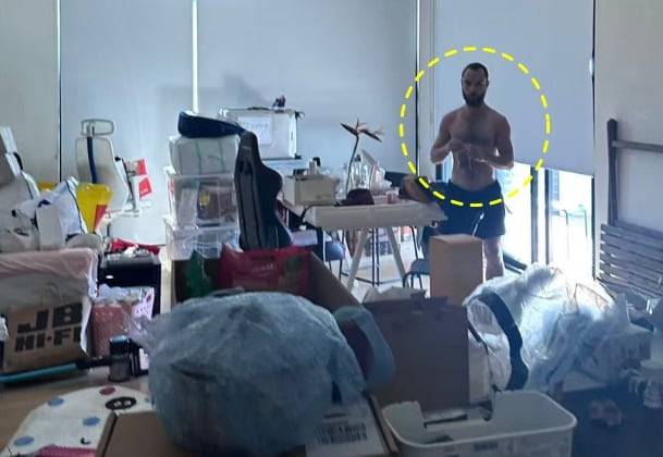 호주 시드니 피어몬트에 있는 한 가정집에 무단 침입한 딜런 패트릭 옐코반(30)./7뉴스 캡처