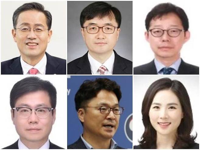 대통령실은 10일 이재명 대통령이 기획재정부 1차관에 이형일 통계청장(왼쪽부터 시계방향으로), 기획재정부 2차관에 임기근 조달청장, 외교부 1차관에 박윤주 주아세안대표국 공사, 외교부 2차관에 김진아 한국외국어대학교 교수, 산업통상자원부 1차관에 문신학 산업통상자원부 대변인, 통상교섭본부장에 여한구 피터슨국제경제연구소 선임위원을 임명했다고 밝혔다. ⓒ대통령실