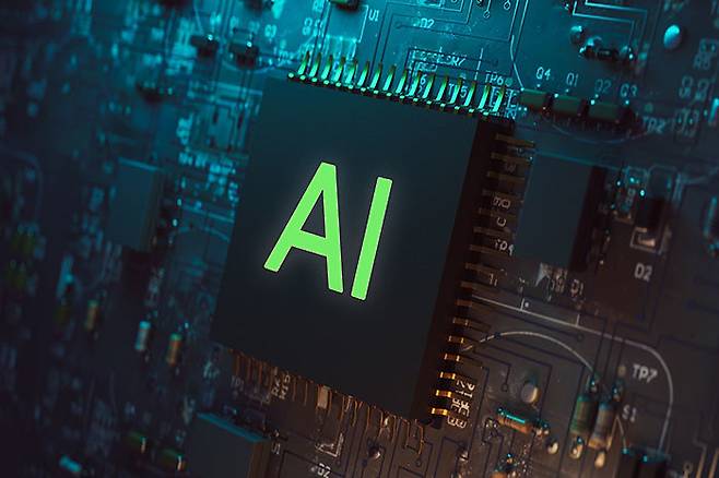 AI 반도체 칩을 형상화한 모습. 뉴시스