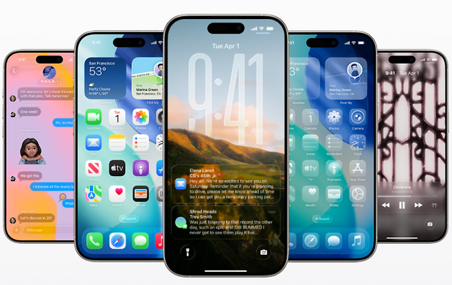 애플 신규 OS의 UI 디자인 '리퀴드 글래스(Liquid Glass)'