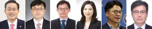 신임 산업통상자원부 1차관에 임명된 문신학(오른쪽에서 두 번째 사진) 전 산업부 대변인. 대통령실 제공