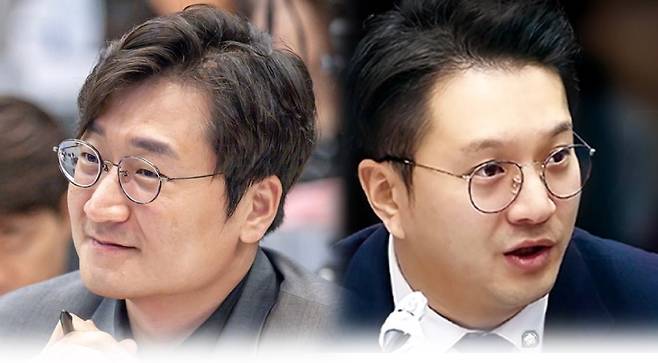 장철민 의원(왼쪽), 전용기 의원.
