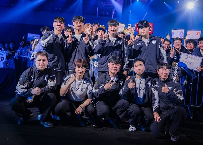 젠지 선수단. 라이엇 게임즈 제공