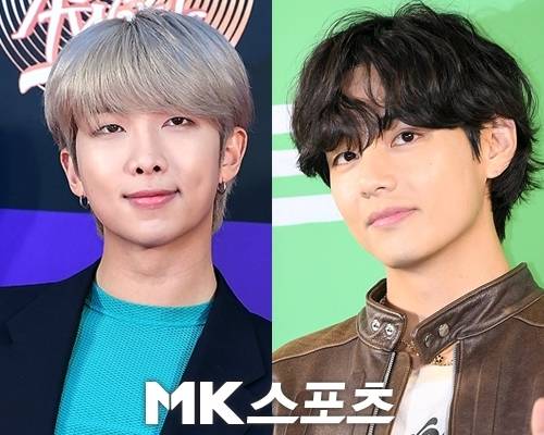 그룹 방탄소년단(BTS) 멤버 RM과 뷔가 오늘(10일) 만기 전역한다. 사진=MK스포츠