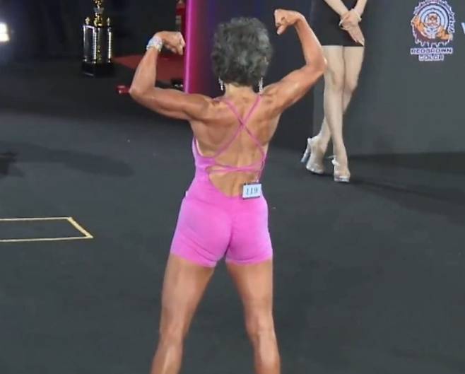 피트니스 대회에서 동메달을 차지한 쑨밍후이(71) 씨 [사진 출처 = 리즈뉴스 (荔枝新闻)]