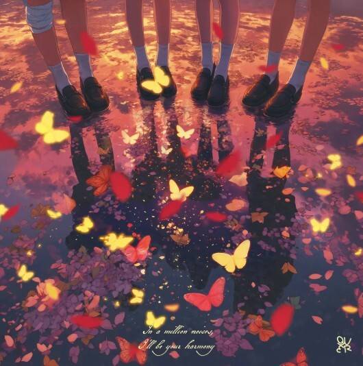 QWER이 미니 3집 '난 네 편이야, 온 세상이 불협일지라도'를 발매했다. 타마고 프로덕션 제공