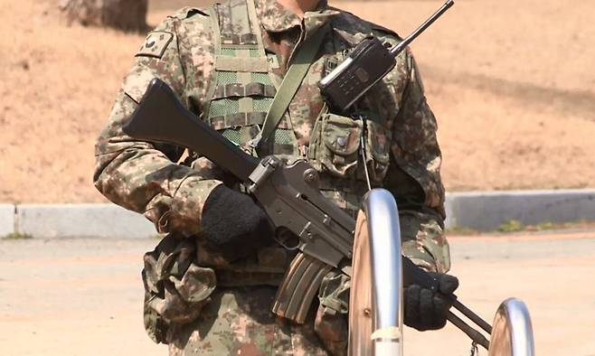 K-2 소총으로 무장한 군인. 연합뉴스TV
