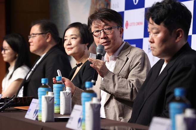 10일 용산구 백범김구기념관에서 열린 ‘제29회 부천국제판타스틱영화제 공식 기자회견’에서 신철 집행위원장이 영화제를 소개하고 있다. 2025.6.10. 연합뉴스