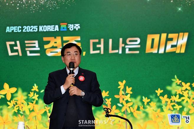 주낙영 경주시장 /뉴스1  Copyright (C) 뉴스1. All rights reserved. 무단 전재 및 재배포,  AI학습 이용 금지. /사진=(경주=뉴스1) 최창호 기자