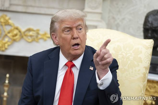 대통령 권한의 한계를 시험하고 있다는 평가를 받는 도널드 트럼프 미국 대통령 [EPA 연합뉴스 자료사진. 재판매 및 DB 금지]