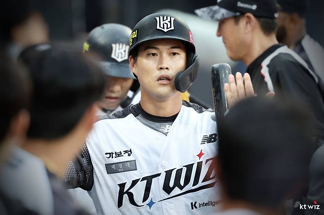 3회 동점 홈런을 친 배정대 [kt wiz 제공. 재판매 및 DB 금지]