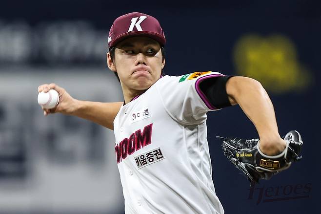 5이닝 무실점으로 호투하고도 14연패 탈출에 실패한 키움 김윤하 [키움 히어로즈 제공. 재판매 및 DB 금지]