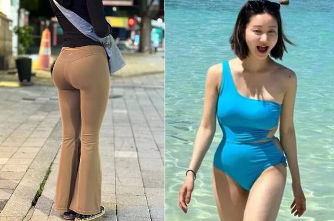 배우 한그루가 놀라운 엉덩이 라인을 뽐냈다. [사진=SNS]