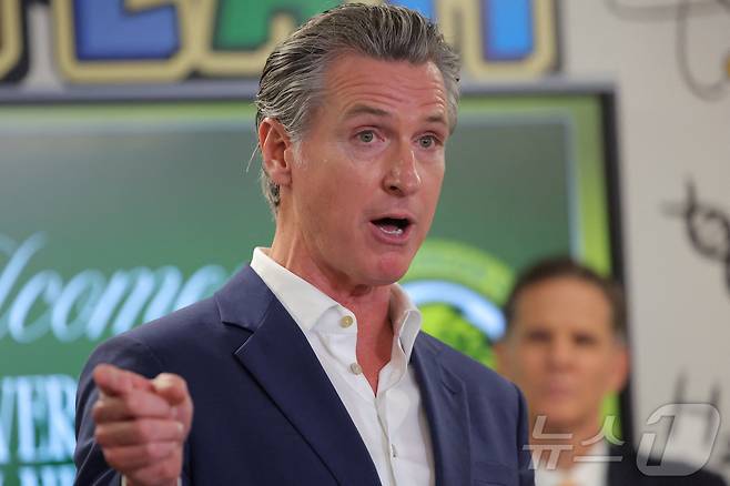 개빈 뉴섬 미국 캘리포니아주 주지사 ⓒ 로이터=뉴스1 ⓒ News1 류정민 특파원