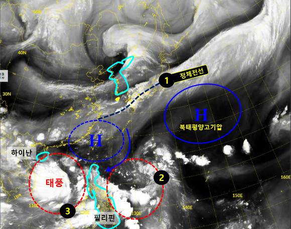 1호 태풍이 발생하고 12일부터 제주도에 장마가 시작될 것으로 보인다. [사진=기상청]