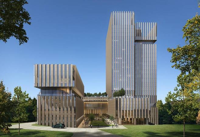 파라다이스그룹이 공개한 서울 장충동 플래그십 호텔 조감도. 파라다이스그룹