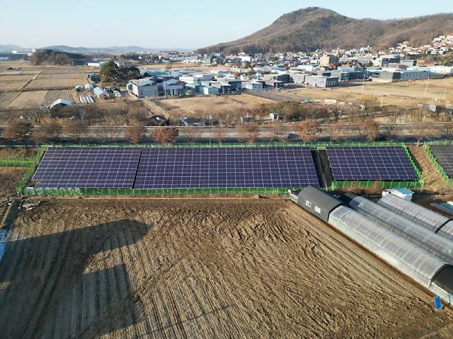 고양시 구산동에 설치된 14호기 시민햇빛발전소. 고양시 제공