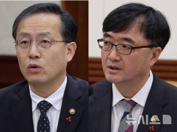 [서울=뉴시스] 사진은 이형일 신임 기획재정부 1차관(왼쪽), 임기근 기재부 2차관.