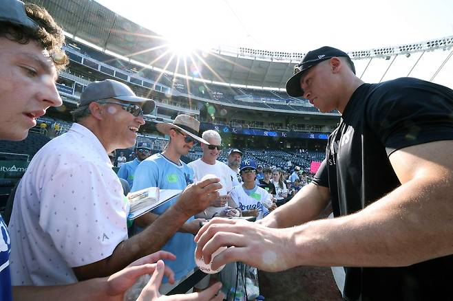 애런 저지.  캔자스시티 | AFP연합뉴스