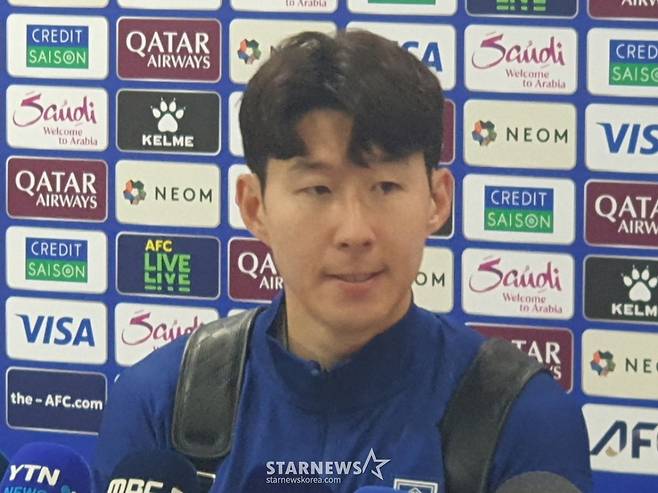 한국 축구대표팀 주장 손흥민. /사진=박재호 기자