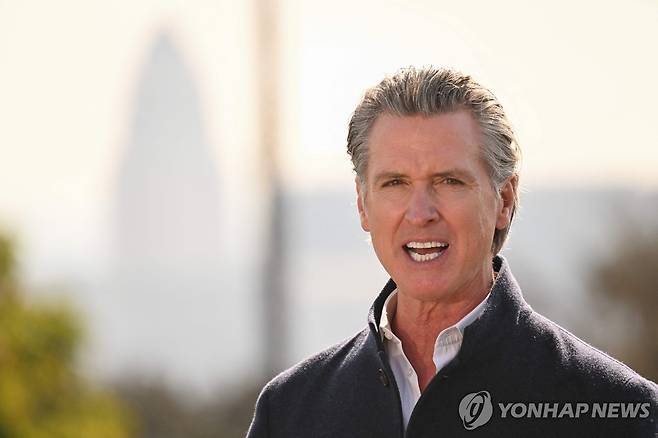 개빈 뉴섬 캘리포니아 주지사 [AFP 연합뉴스 자료사진. 재판매 및 DB 금지]